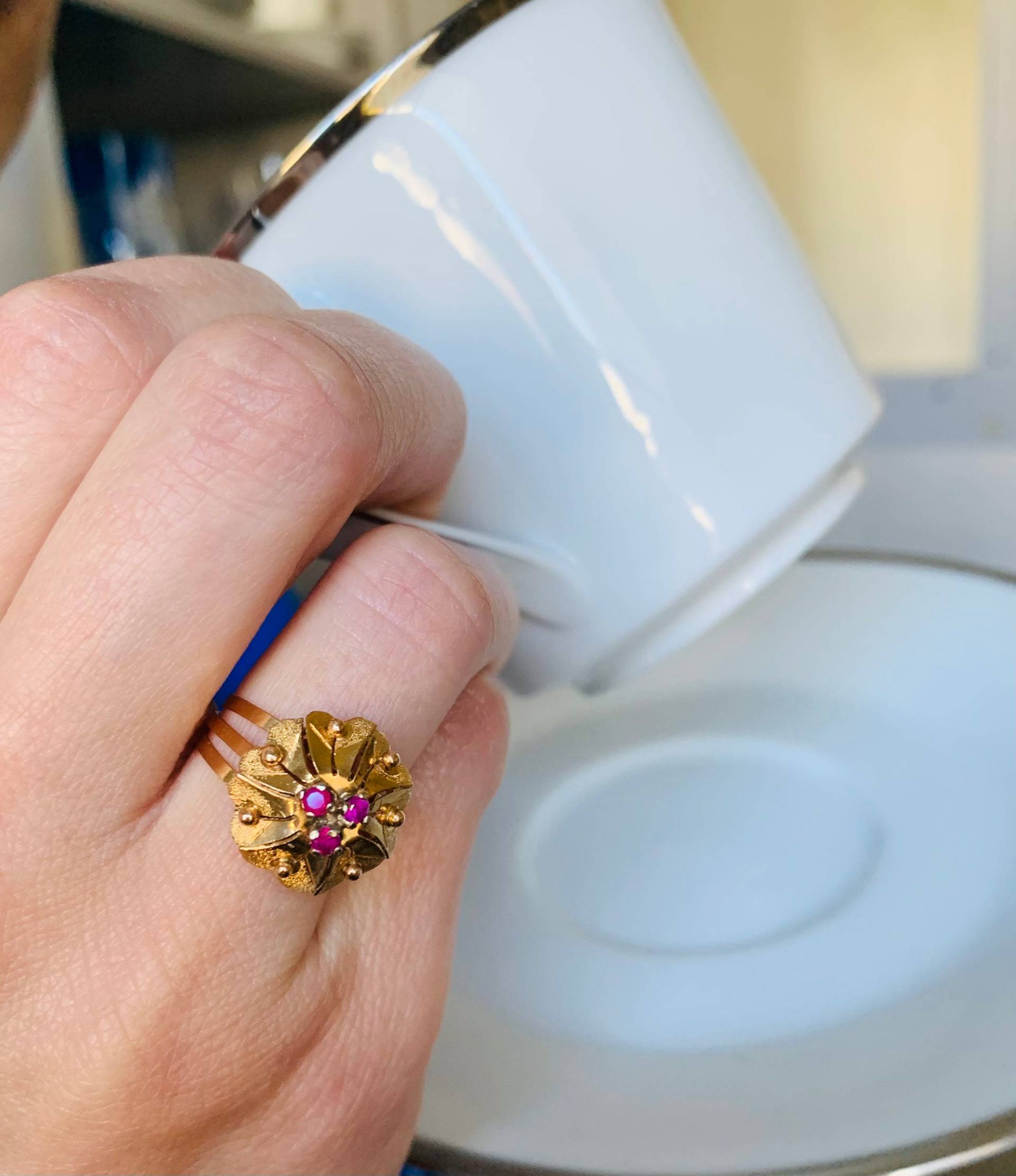 Antiker Rubin Ring von NinaRioJewelry