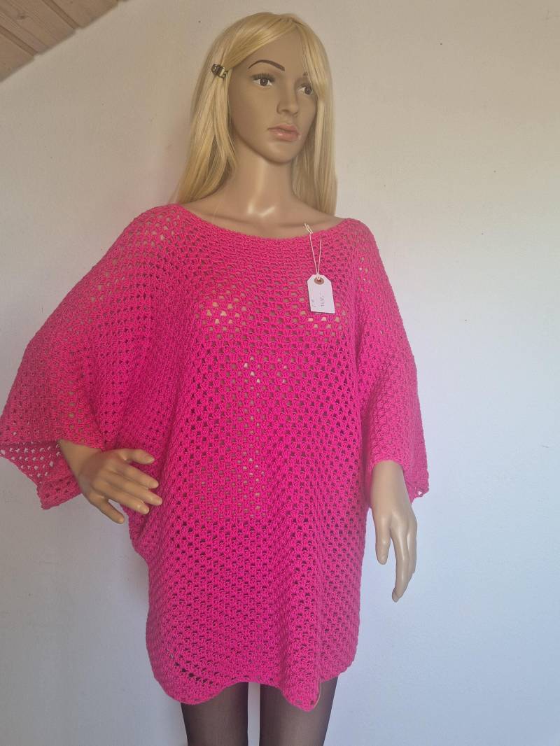 Fledermausärmel-Pullover in Neonpink von Ninaslaedle