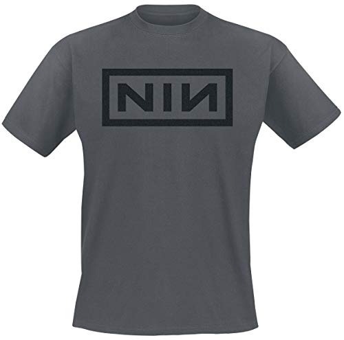 Nine Inch Nails Classic Logo T-Shirt Charcoal S von Nine Inch Nails