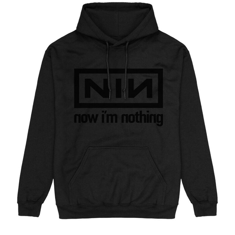 Nine Inch Nails Kapuzenpullover - Now i'm nothing - S bis 3XL - für Männer - Größe XXL - schwarz  - Lizenziertes Merchandise! von Nine Inch Nails
