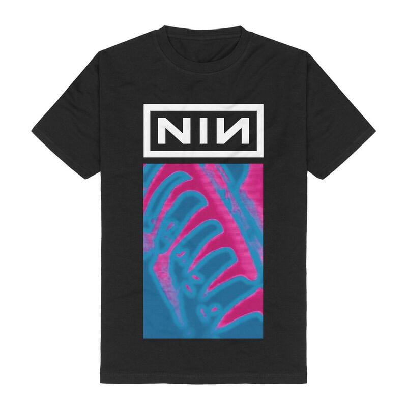 Nine Inch Nails Pretty Hate Machine Neon T-Shirt schwarz in S von Nine Inch Nails