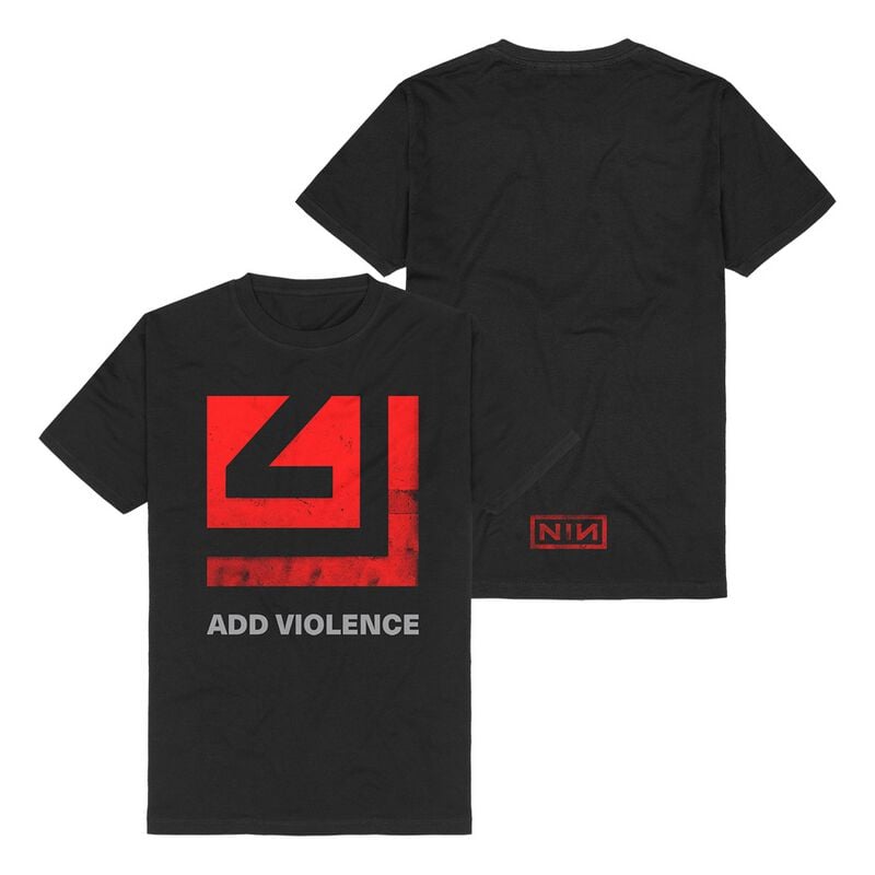 Nine Inch Nails T-Shirt - Add violence - S bis 3XL - für Männer - Größe XXL - schwarz  - Lizenziertes Merchandise! von Nine Inch Nails