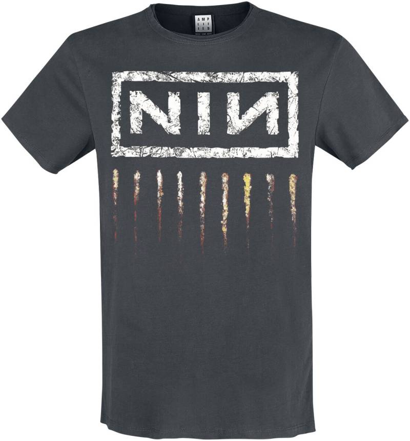 Nine Inch Nails T-Shirt - Amplified Collection - Downward Spiral - S bis XXL - für Männer - Größe S - charcoal  - Lizenziertes Merchandise! von Nine Inch Nails