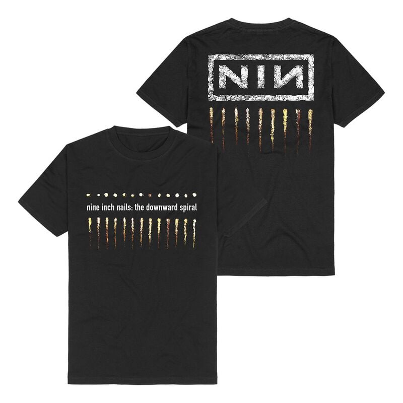 Nine Inch Nails The downward spiral drip T-Shirt schwarz in M von Nine Inch Nails