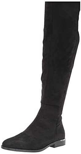 Nine West Damen Allair2 Overknee-Stiefel, Schwarzes Wildleder, 38 EU von NINE WEST