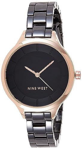 Nine West Damen-Armbanduhr, NW/2225BKRT von NINE WEST