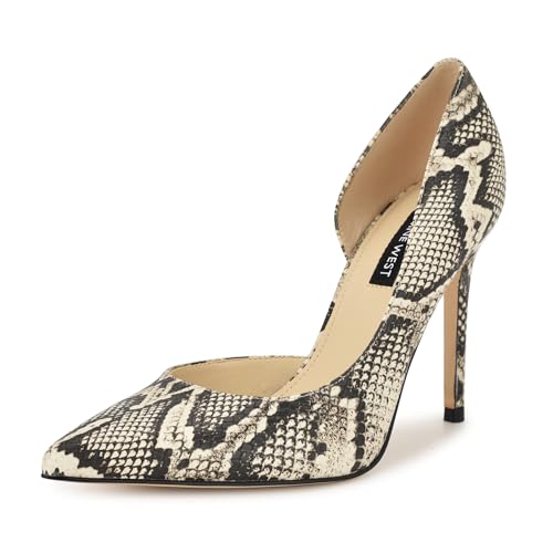 Nine West Damen Folowe Pump, Light Natural Snake Multi 051, 40.5 EU von Nine West