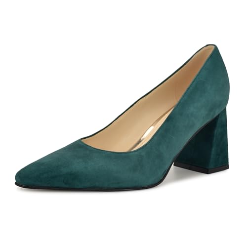 Nine West Damen Monda Pumps, Dunkelgrünes Wildleder 300, 36.5 EU von Nine West
