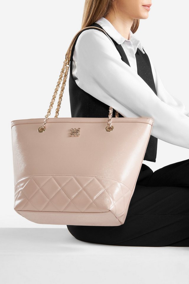 Nine West Handtasche NINE WEST Große Shopper Tasche BW2A0079 beige von Nine West