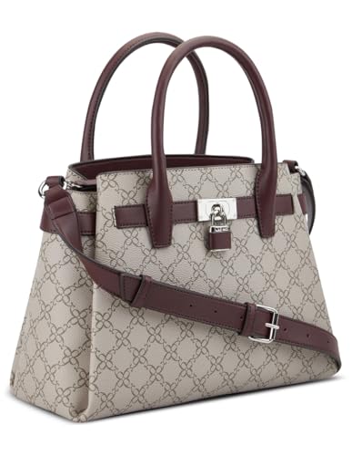 Nine West Josey Satchel, Cinder Logo Merlot, Large Nine West Josey Satchel, Cinder Logo Merlot, Large von Nine West