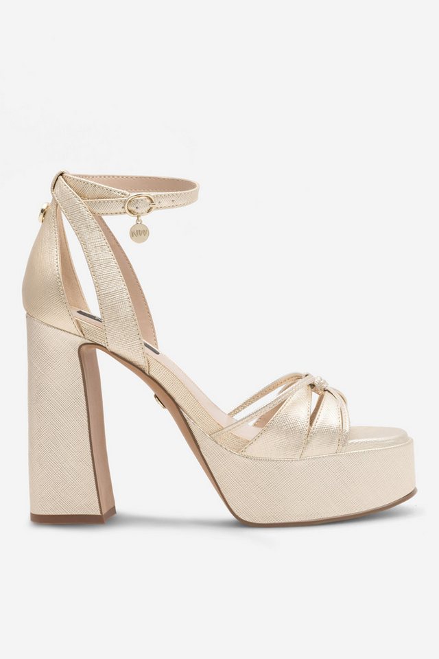 Nine West NINE WEST Damen Sandale 40 goldfarben 5905588147978 Sandale von Nine West