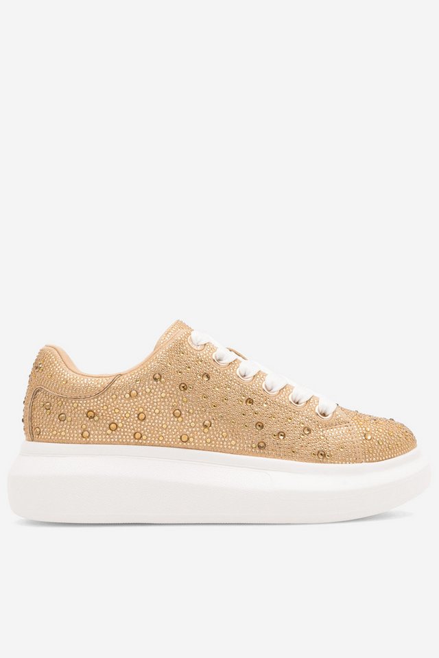 Nine West NINE WEST Damen Sneakers 37 goldfarben 5905588152088 Sneaker von Nine West