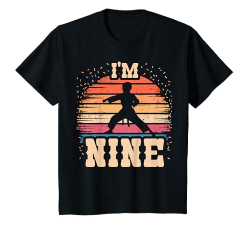 Kinder Karate 9 Jahre alt Geburtstag Junge Mädchen 9. Karate Geburtstag T-Shirt Kinder Karate 9 Jahre alt Geburtstag Junge Mädchen 9. Karate Geburtstag T-Shirt von Nine Year Old Karate Ninth Birthday