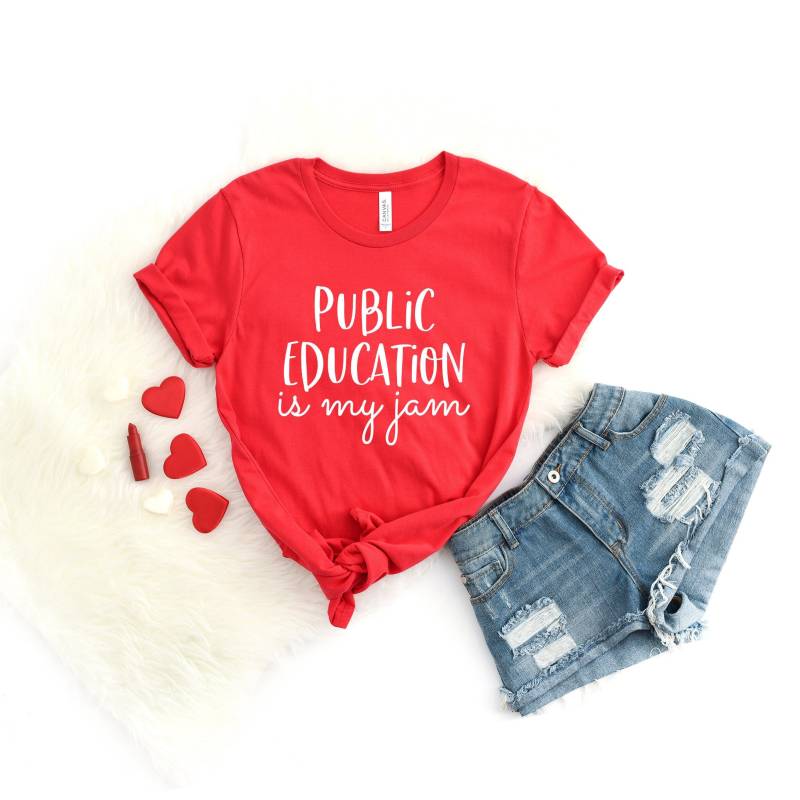 Allgemeine Bildung Shirt, Öffentliche Ist Mein Jam Lehrer Geschenk, Ed Hemden, Lehrer-Team-Hemd An Öffentlichen Schulen von NineToNone