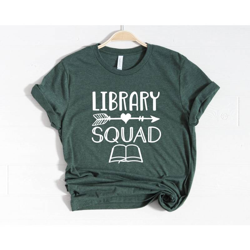 Bibliothek Squad Shirt, Bibliothekar Bibliothekare Buch-Liebhaber, Schul Geschenk, Buch Nerd, Lehrer Shirt von NineToNone