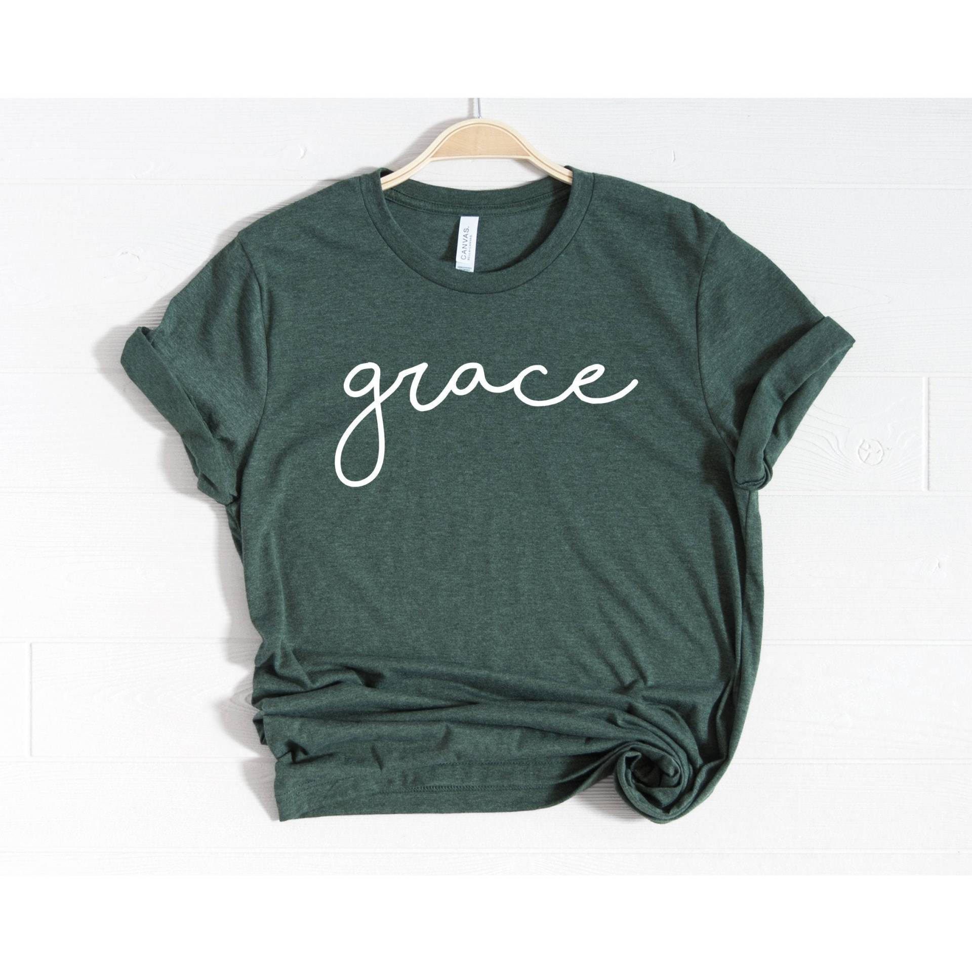 Grace Shirt, Wins Christian Shirts, Gebet, Jesus Shirt Für Frauen Religiöses Geschenk Bibel Shirts von NineToNone
