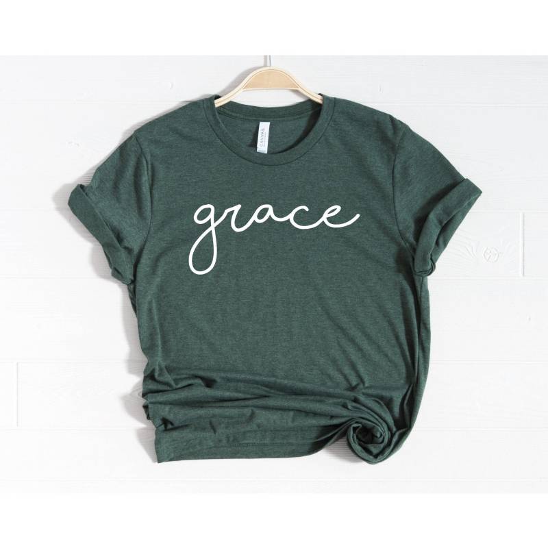 Grace Shirt, Wins Christian Shirts, Gebet, Jesus Shirt Für Frauen Religiöses Geschenk Bibel Shirts von NineToNone
