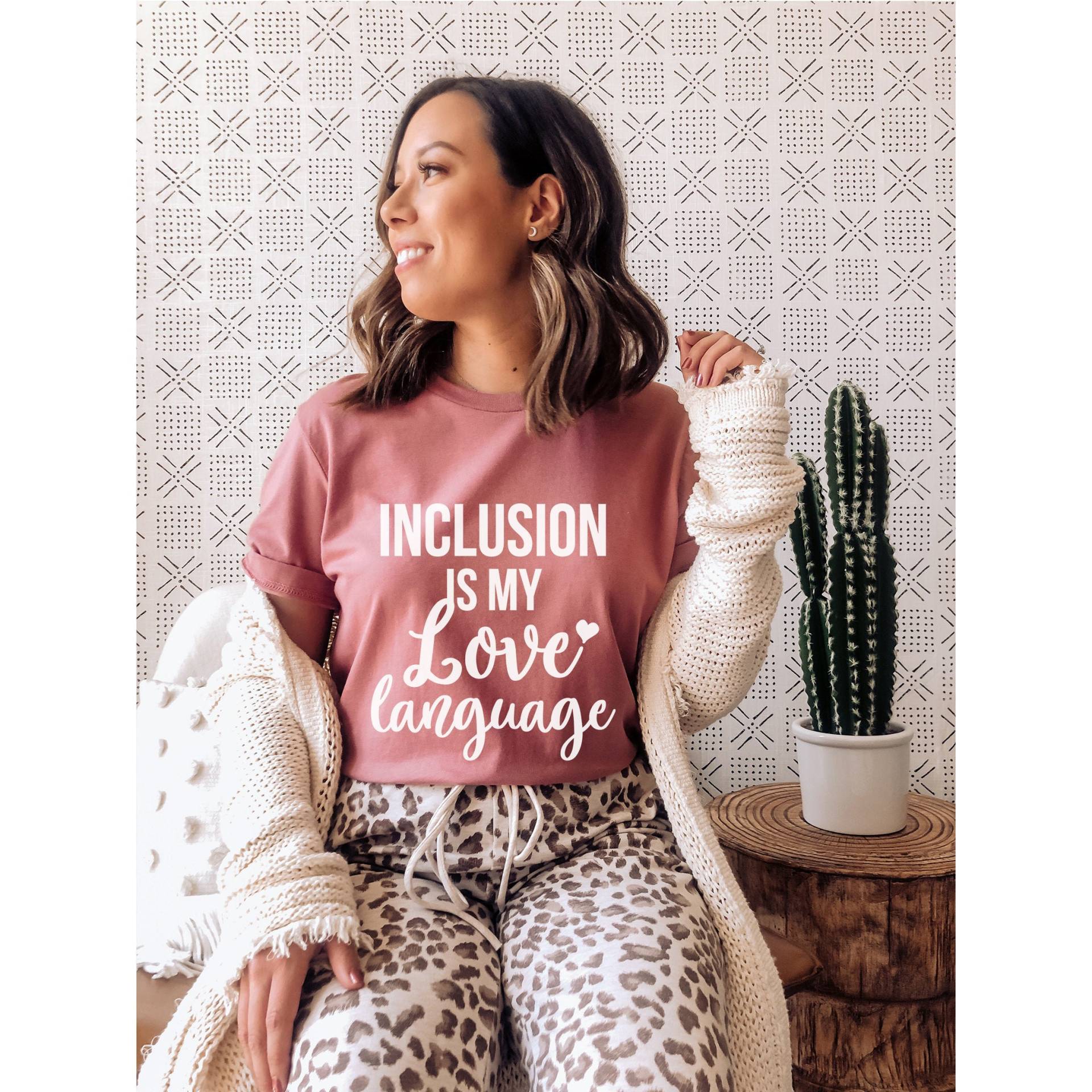 Inklusion Ist Meine Liebe Sprache Shirt, Lehrer Sped Lehrer, Sonderpädagogik, Geschenke Für Bcba, Slp Geschenk, Inklusives T-Shirt von NineToNone