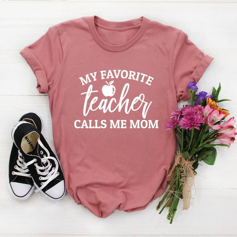 Lehrerin Mama Shirt, Mein Lieblingslehrer Ruft Mich An, Stolze Mutter Des Lehrers Der Geschenke Muttertags Geschenkideen von NineToNone