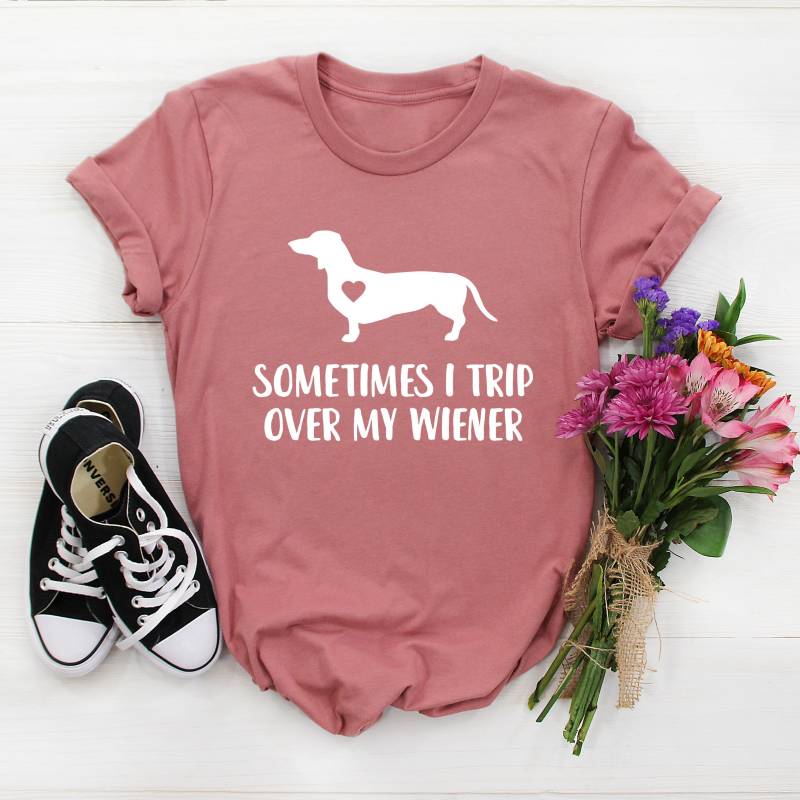 Manchmal Stolpere Ich Über Meinen Dackel Shirt Mom Doxie Mama Daschund Besitzer Geschenk, Wurst Hundeliebhaber, Weiner Hunde Geschenke von NineToNone