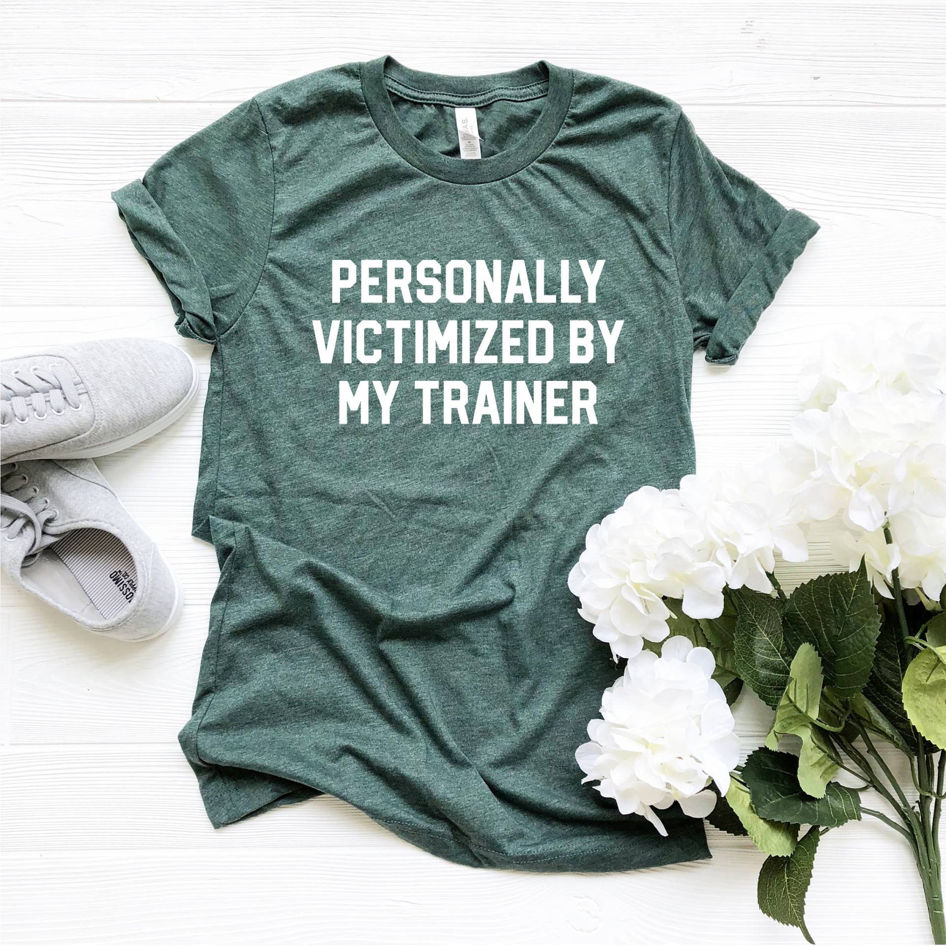 Persönlich Von Meinem Trainer Geschädigt, Gymnastik-Shirts Frauen, Workout-Shirts Für Frauen Lustig, Gym-Shirts, Workout-Geschenke Persönlich Von Meinem Trainer Geschädigt, Gymnastik-Shirts Frauen, Workout-Shirts Für Frauen Lustig, Gym-Shirts, Workout-Geschenke von NineToNone