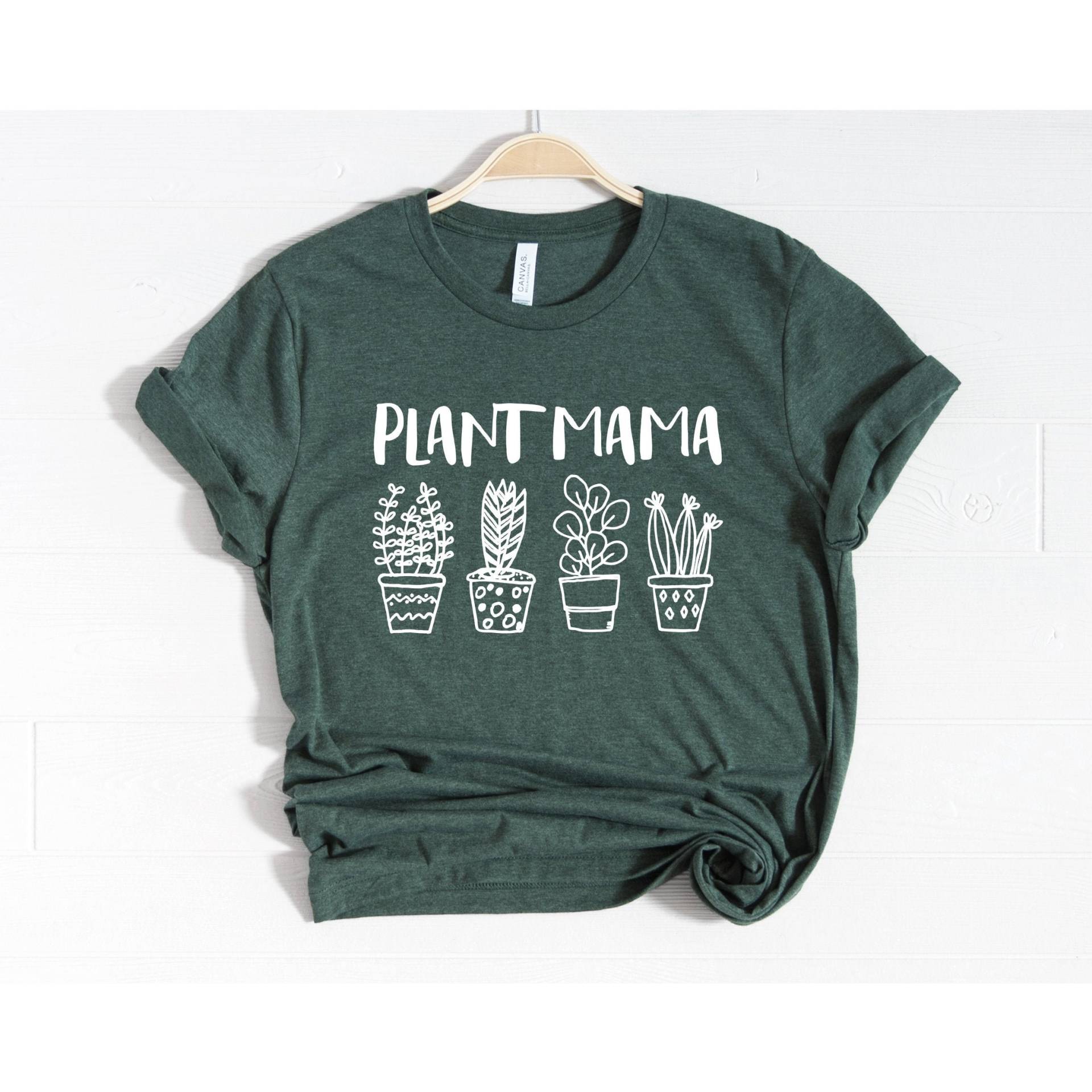 Pflanze Mama Tshirt Mutter Shirt Verrückte Lady Liebhaber Geschenk Muttertagsgeschenk Liebe Im Garten Gärtnerin von NineToNone