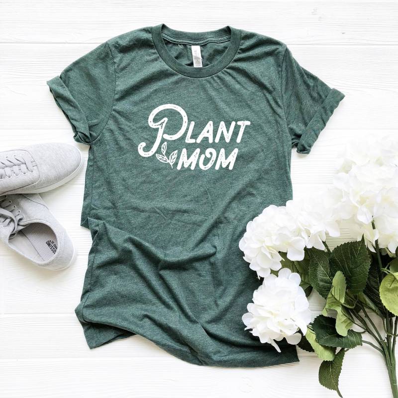 Pflanze Mama Tshirt Shirt Verrückte Lady Liebhaber Geschenk Muttertagsgeschenk Liebe Im Garten Gärtnerin von NineToNone