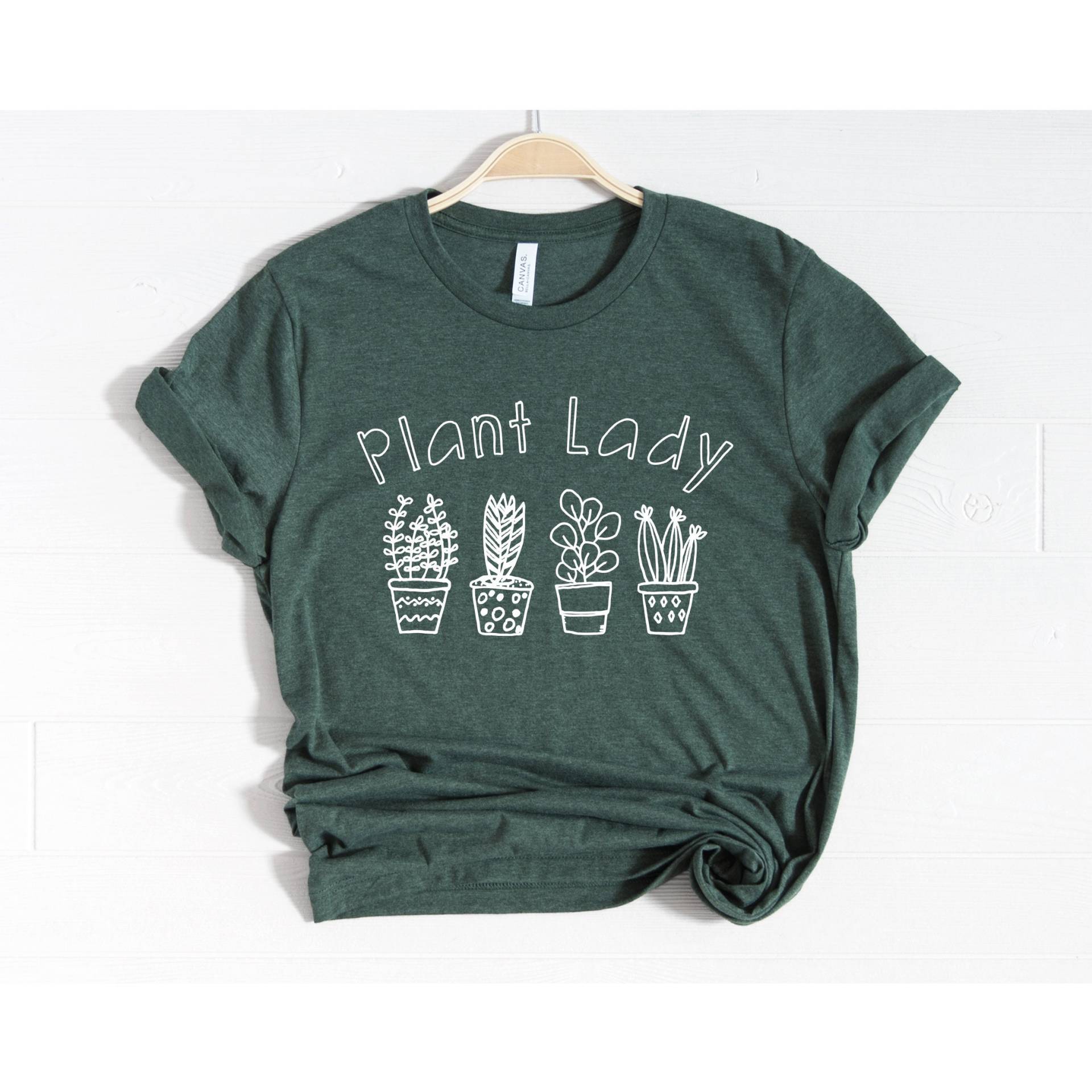Plant Lady Shirt, Verrückte Lady, Pflanzen Liebhaber Geschenk, Shirt Garten Pflanzlich Basierte Pflanze Betriebenes Natur Geschenke von NineToNone