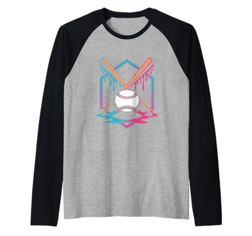 Baseball-Eiscreme-Tropfen für Jungen und Mädchen Raglan Baseball-Eiscreme-Tropfen für Jungen und Mädchen Raglan von Nineblack