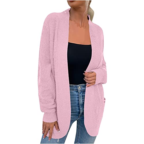 Ninedayx Lockeres Oberteil, lässiger Stil, Sweatshirt, lange Strickjacken für Damen, Übergröße, Strickjacken für Damen, lange Damenbekleidung, leichte Jacken für Damen, lässig, rose, 42 Ninedayx Lockeres Oberteil, lässiger Stil, Sweatshirt, lange Strickjacken für Damen, Übergröße, Strickjacken für Damen, lange Damenbekleidung, leichte Jacken für Damen, lässig, rose, 42 von Ninedayx