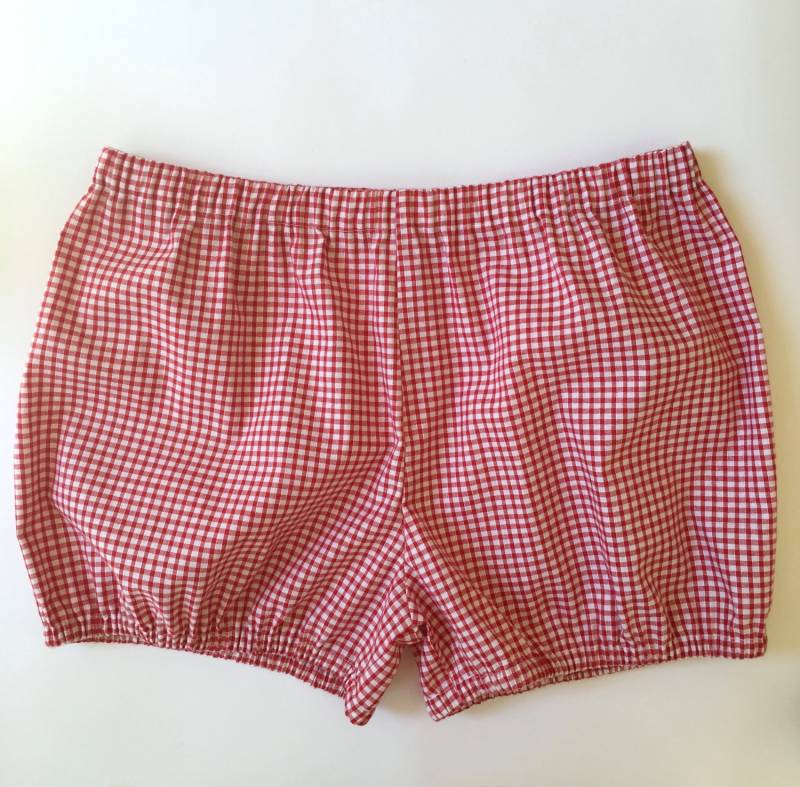 Yogashorts Rot Weiss Kariert Für Iyengar Yoga-Yogabloomer-Shorts Yogashorts Rot Weiss Kariert Für Iyengar Yoga-Yogabloomer-Shorts von NinesYogaShorts