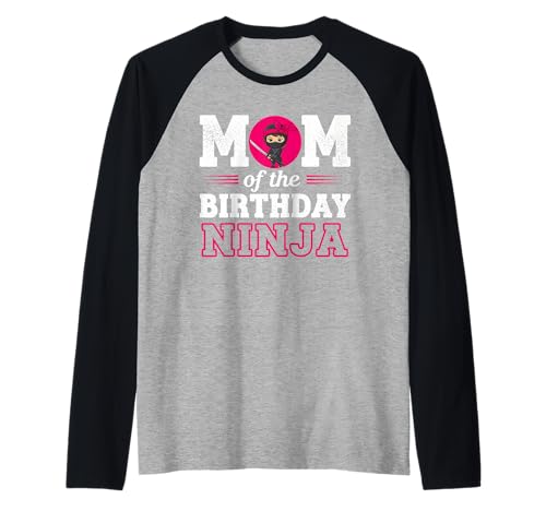 Mutter des Geburtstags Ninja Lustiges Mädchen Ninja Geburtstag Raglan Mutter des Geburtstags Ninja Lustiges Mädchen Ninja Geburtstag Raglan von Ninja Birthday Matching Family Party Graphic Tees