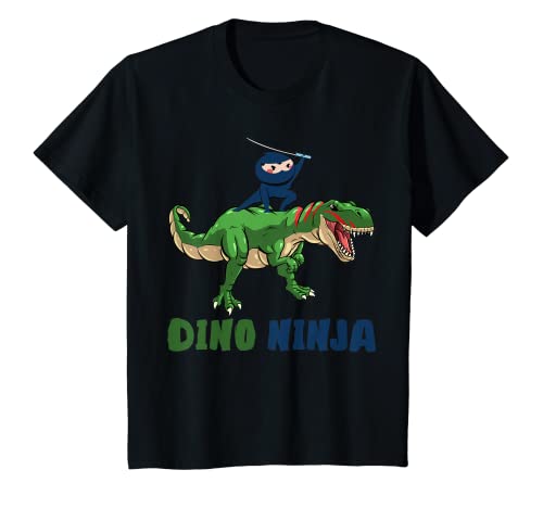 Kinder Ninja für Jungen Dino Ninja Dinosaurier Ninja T-Shirt von Ninja Dino Ninja Kämpfer Geschenke