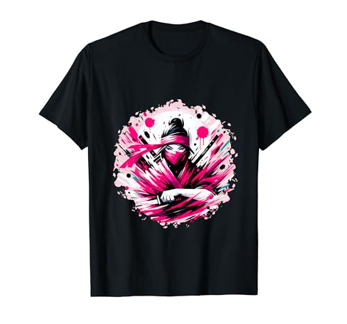 Ninja-Mädchenkostüm, Motiv „Samurai Ninja“ für Mädchen, Motiv Pink Warrior T-Shirt von Ninja Outfit Samurai Ninja Disguise Ninja Training