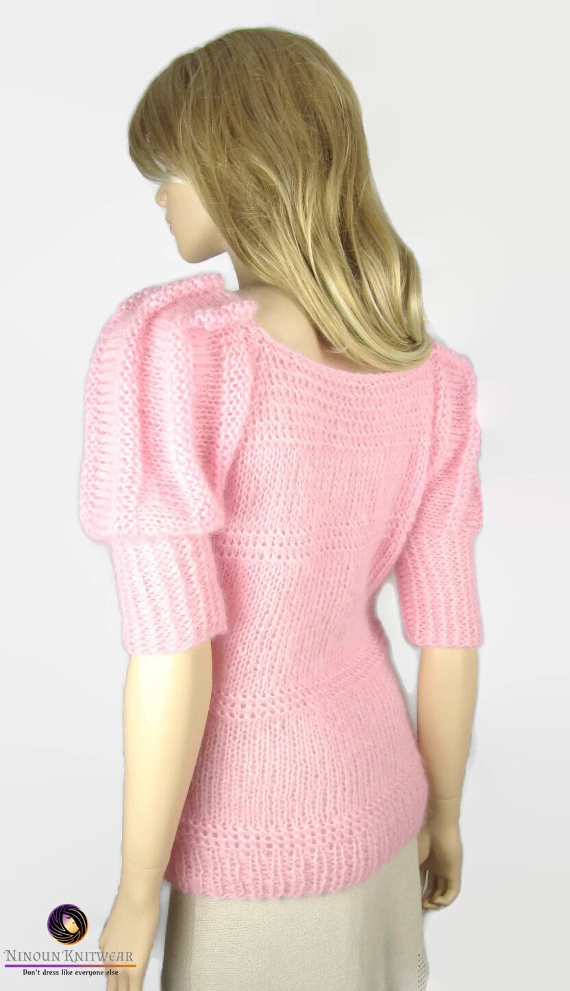 Luftiger Pullover Aus Kid-Mohair Und Seide - Auf Bestellung Handgestrickt von NinounKnitwear