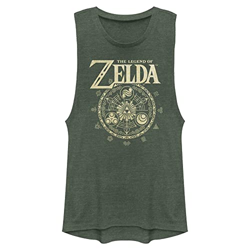 Nintendo Damen Zelda Muscle Tank Cir Hemd, Kieferngrün meliert, XX-Large von Nintendo