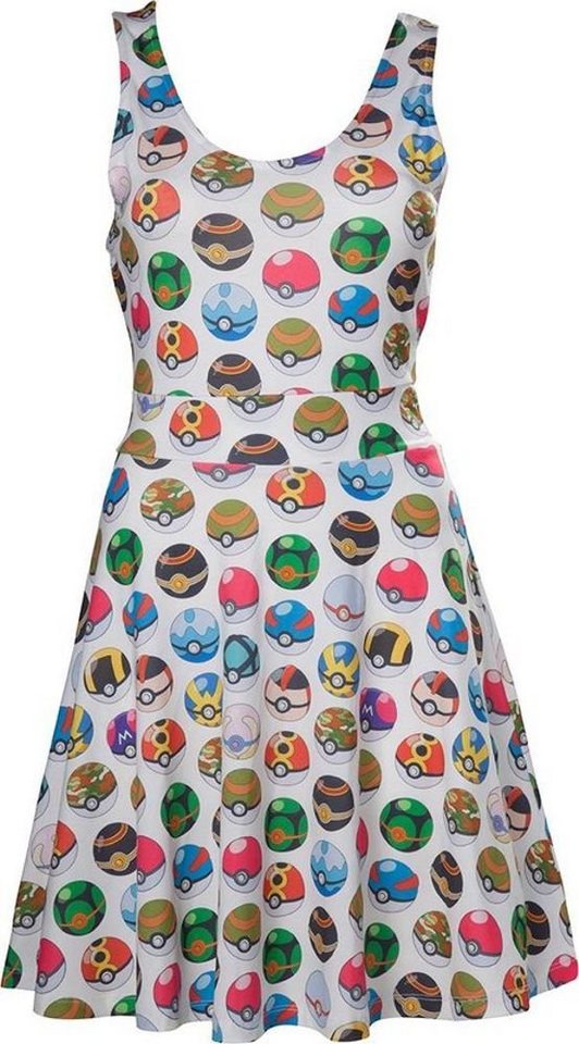 Nintendo Druckkleid POKEMON Kleid Nintendo All Over Sommerkleid Damen und Mädchen Erwachsene + Jugendliche Gr. S M L XL von Nintendo