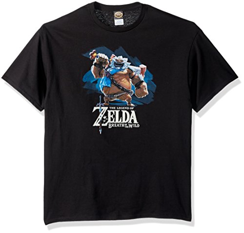 Nintendo Herren, iseta Zelda Bree ath Paintzelda Breath of The Wild Goron Paint T-Shirt, Schwarz, Klein von Nintendo