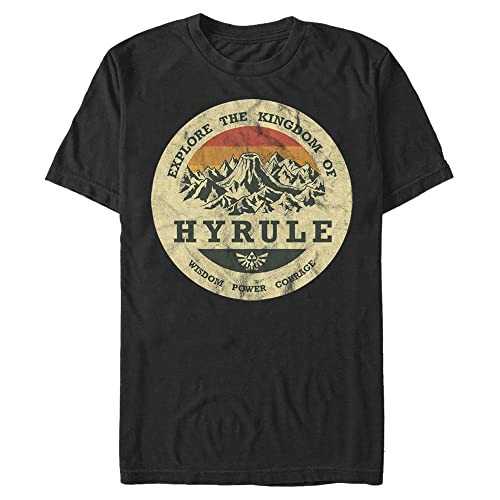 Nintendo Herren Erkunden Sie Hyrule T-Shirt, schwarz, XL Groß Tall von Nintendo