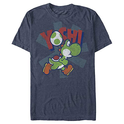 Nintendo Herren So Yo T-Shirt, Navy Htr, Mittel von Nintendo