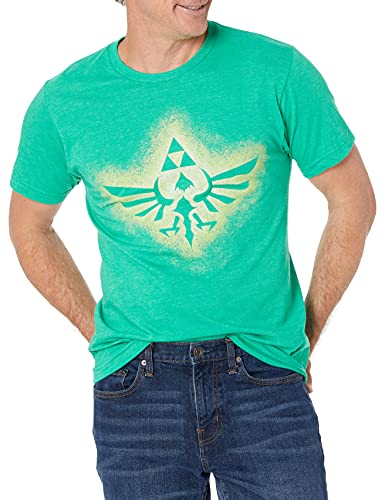 Nintendo Herren Soaring Triforce T-Shirt, Kelly Heather, 2X von Nintendo