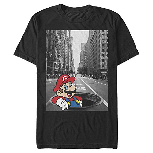 Nintendo Herren Street Thinker T-Shirt, schwarz, Mittel von Nintendo