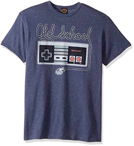 Nintendo Herren Tangled Controller T-Shirt, Premium Navy Heather, 3X-Groß von Nintendo
