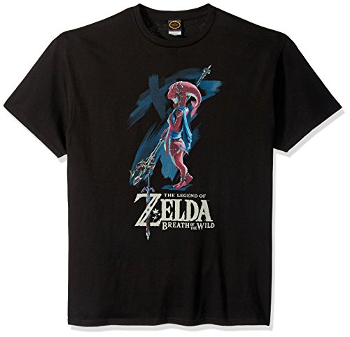 Nintendo Herren Zelda Breath of The Wild Mipha Paint T-Shirt, Schwarz, 3X-Groß von Nintendo