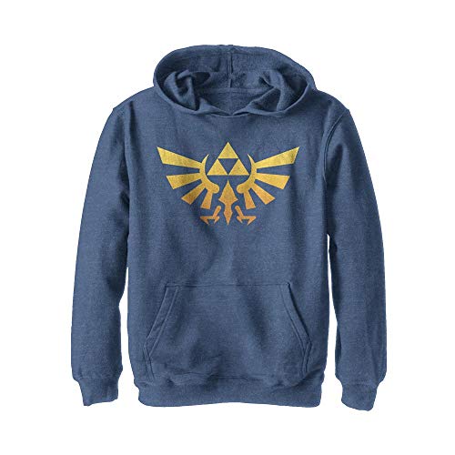 Nintendo Jungen Gradientforce Kapuzenpulli, Marineblau meliert, X-Large von Nintendo