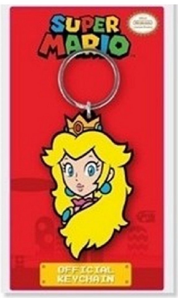 Nintendo Schlüsselanhänger Schlüsselanhänger Kinder Mini Super Mario Peach Anhänger keychain 6cm, Schlüsselanhänger Haustierschlüsselanhänger Geschenk Hund Frau Herren von Nintendo