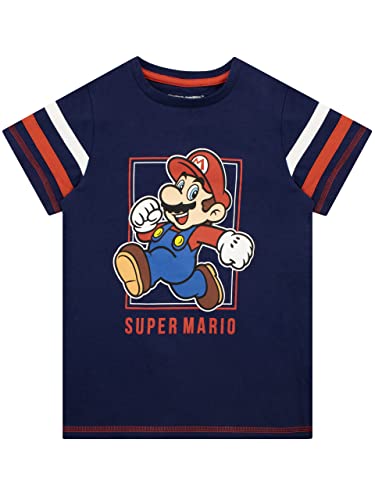SUPER MARIO BROS Jungen T-Shirt Blau 140 von Super Mario