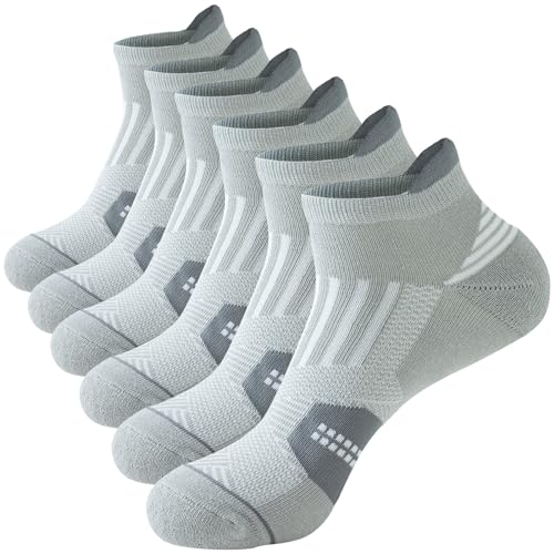 Niofind Sneaker Socken Herren Dame, 6 Paar Atmungsaktive Sportsocken Baumwolle Kurze Laufsocken Unisex 37-42 von Niofind