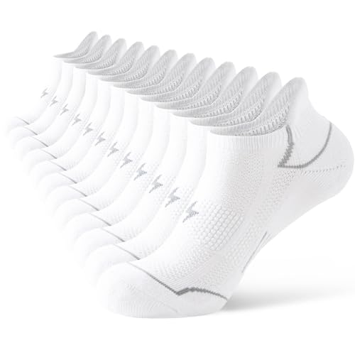 Niorasen Sneaker Socken Damen 39-42 35-38, Socken Damen Atmungsaktive Anti-Blasen Baumwolle 6 Paar, Sportsocken Kurze Gepolsterte Multi Athletic Laufsocken von Niorasen