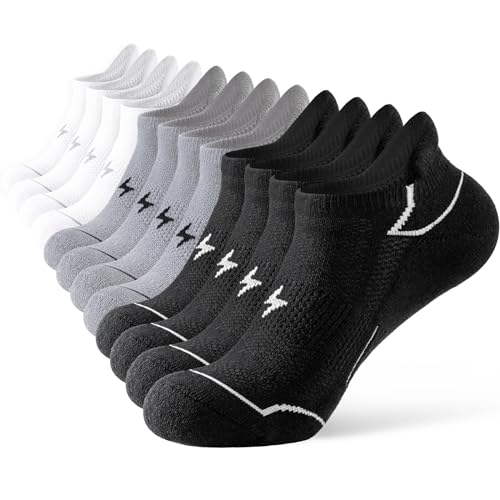 Niorasen Sneaker Socken Damen 39-42 35-38, Socken Damen Atmungsaktive Anti-Blasen Baumwolle 6 Paar, Sportsocken Kurze Gepolsterte Multi Athletic Laufsocken von Niorasen